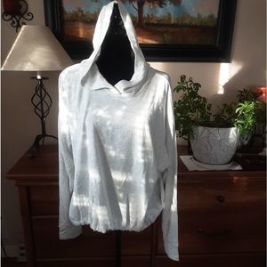 Z by Zella Light Grey Heather Sweater Hoodie Size: XL